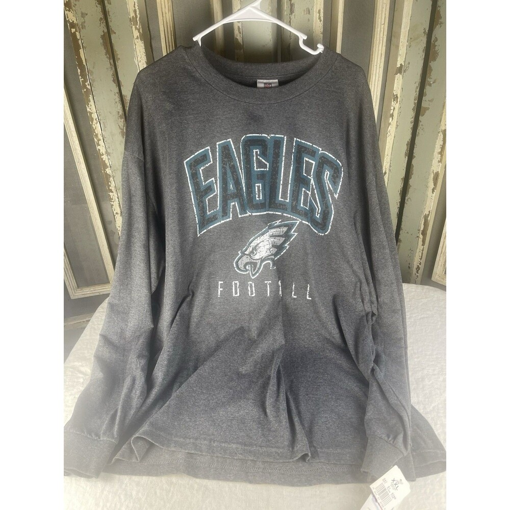 Philadelphia Eagles Shirt Mens XXL NFL Football Long Sleeve Crew NWT
